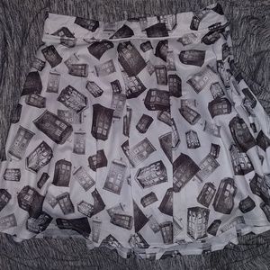 Doctor Who Tardis Skater Skirt